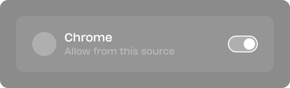 Allow Chrome installs
